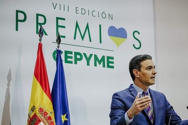 Pedro Sánchez, en la clausura de la VIII Edición de los Premios Cepyme.