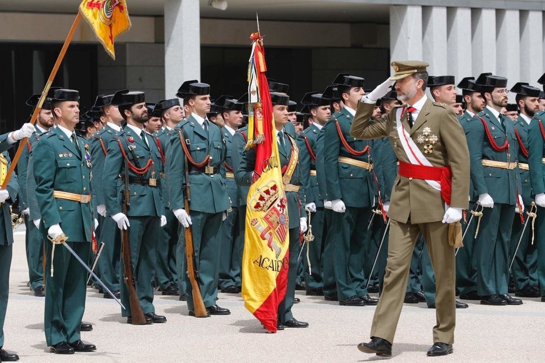 Visita del rey a la Academia de Oficiales de la Guardia Civil, en Aranjuez (Foto: Casa de S.M. el Rey).