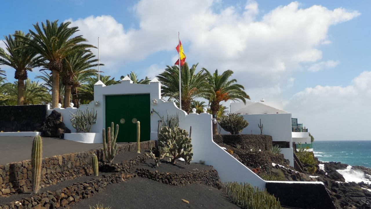 Vista General del acceso principal a la Mareta en Lanzarote