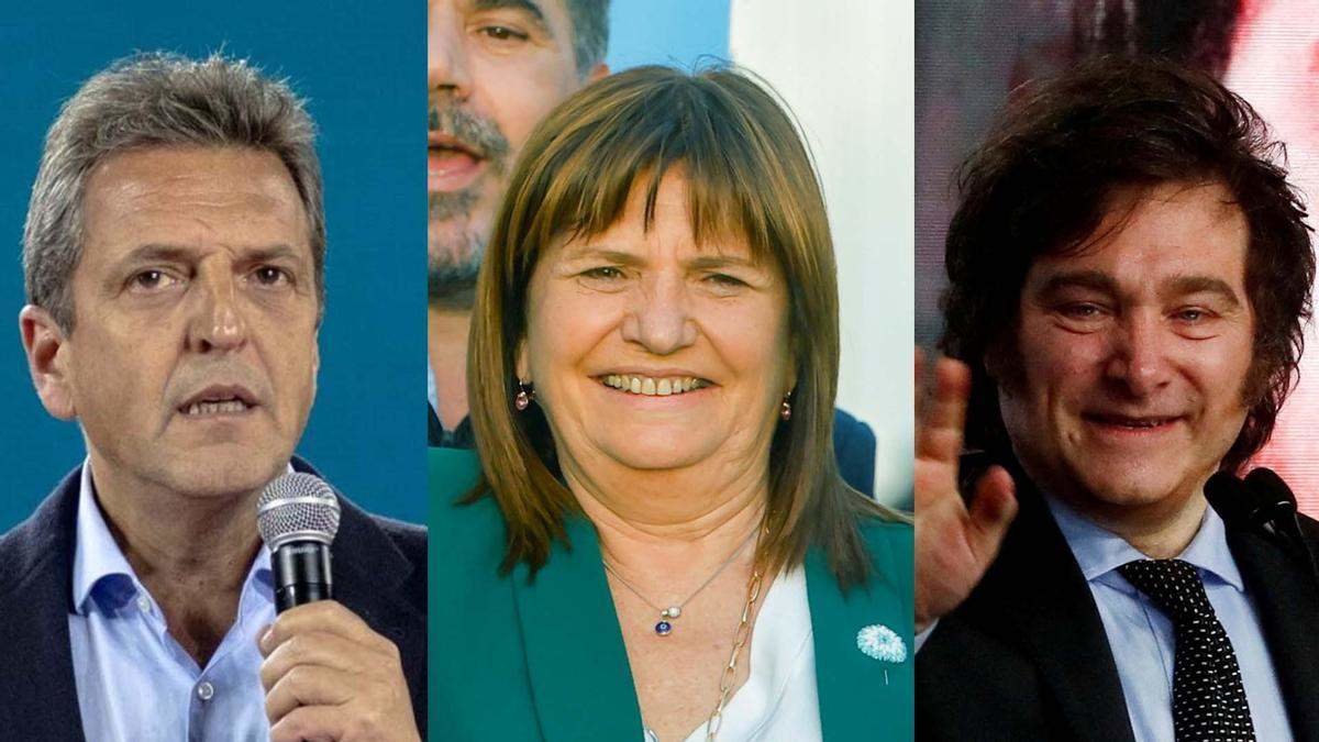 Milei, Massa y Bullrich: quién es quién en las elecciones de Argentina