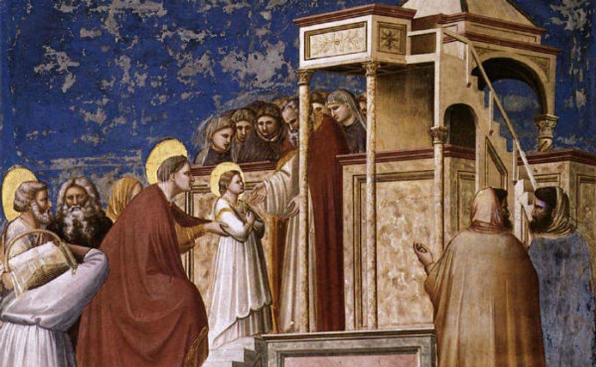 Giotto, La Presentación de María al templo, 1302-1305. Capilla Scrovegni, Padua.