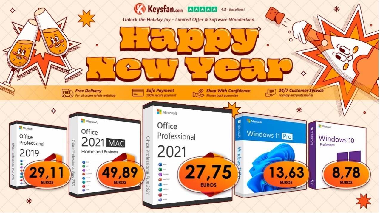 Potencia tu PC con Windows 11 Pro y Microsoft Office 2021 durante el Año Nuevo 2024, ¡a partir de 10€!