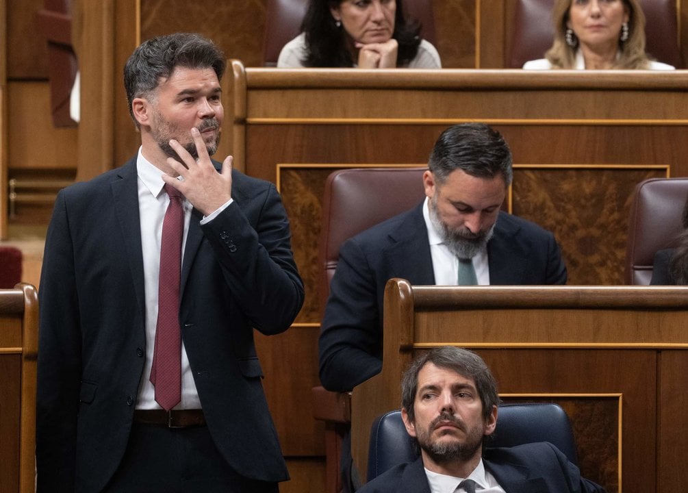 El portavoz de ERC en el Congreso, Gabriel Rufián.