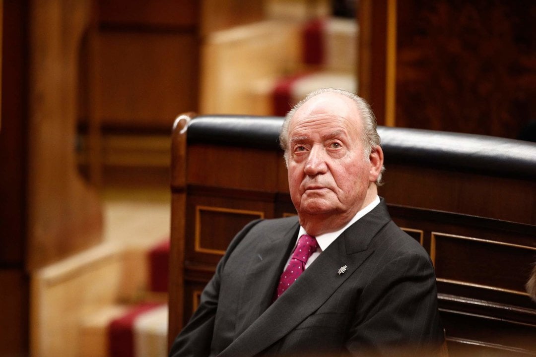 Foto de archivo del rey emérito don Juan Carlos I en el acto conmemorativo del 40º aniversario de la Constitución de 1978, en el Congreso a 6 de diciembre de 2018.