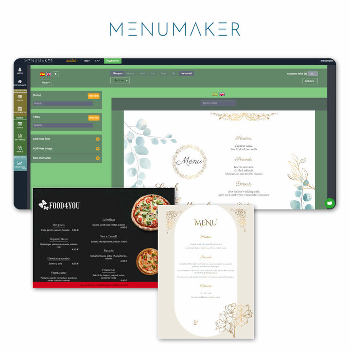 Diseños de cartas de restaurantes para una experiencia culinaria completa