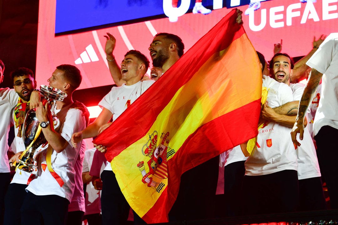 Celebración de la Eurocopa (Foto: Óscar Ortiz / Europa Press).