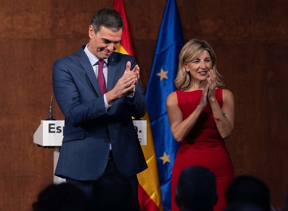 Pedro Sánchez y Yolanda Díaz.