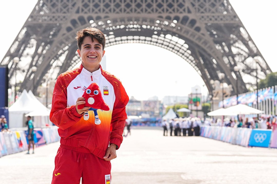 La atleta española María Perez ha ganado la medalla de plata en los Juegos Olímpicos de París 2024. Foto: AFP7 / Europa Press