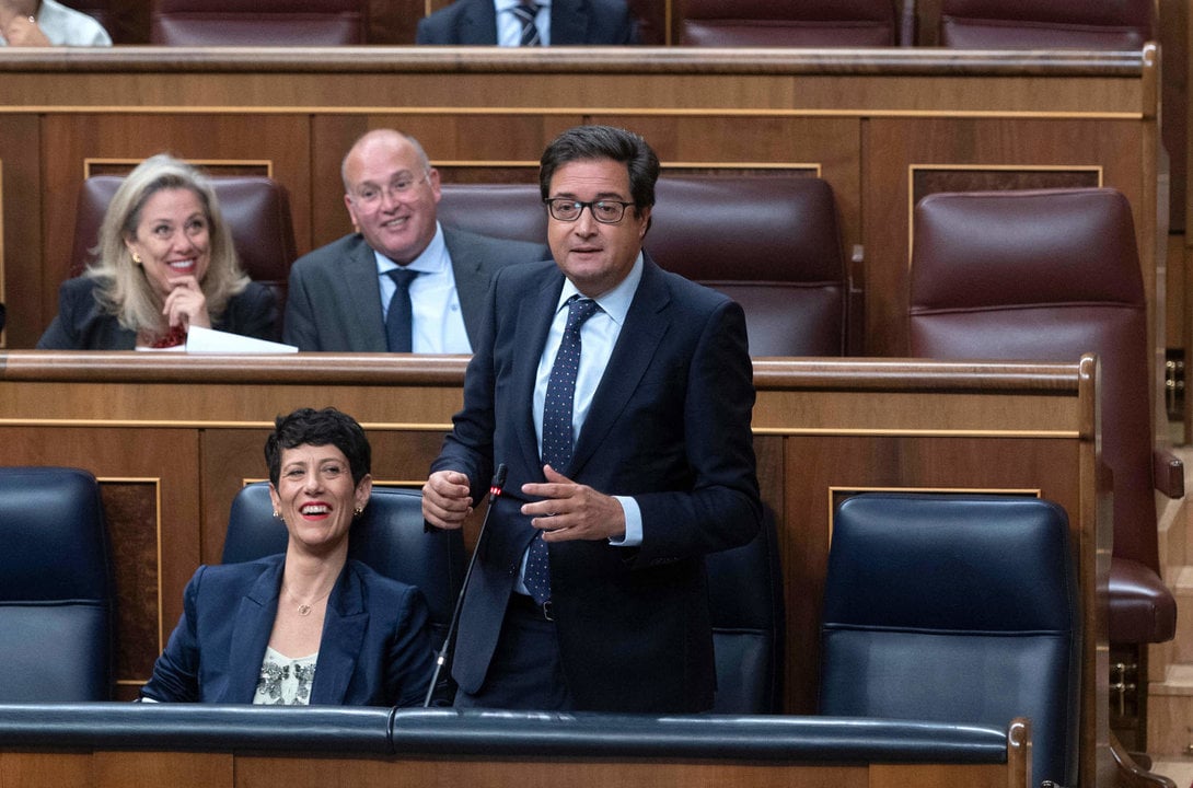 El ministro para la Transformación Digital y Función Pública, Óscar López, en el Congreso de los Diputados.