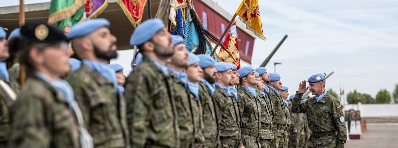 Militares de la Brigada 'Aragón' I, antes de viajar a Líbano (Foto: Marcos Cebrián / Europa Press).