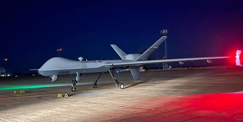 Dron Predator B del Ejército del Aire (Foto: Flickr Ejército del Aire).