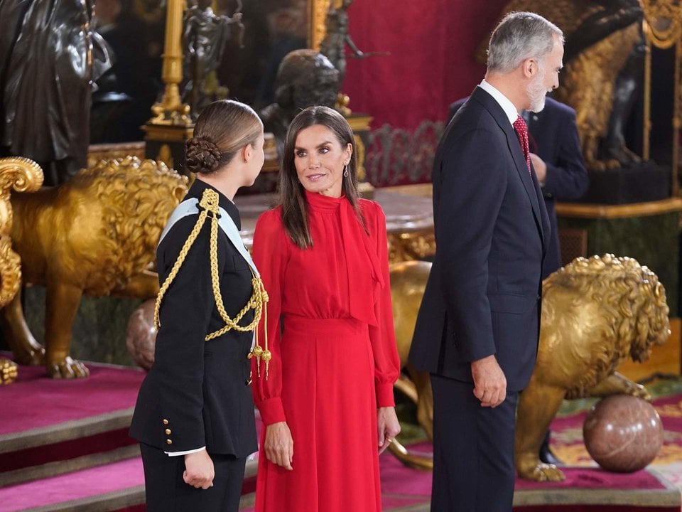 Recepción en el Palacio Real.