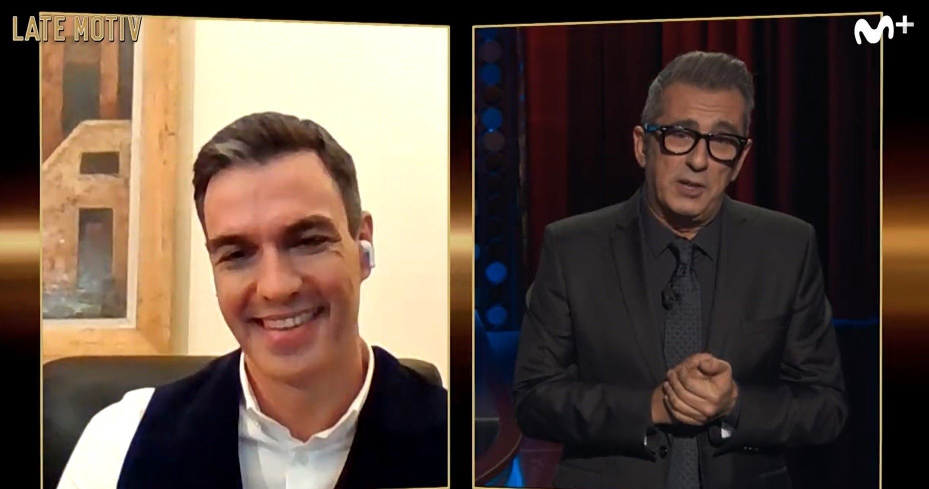 Pedro Sánchez interviene en el último programa de 'Late Motiv' y agradece a Buenafuente su labor por la cultura