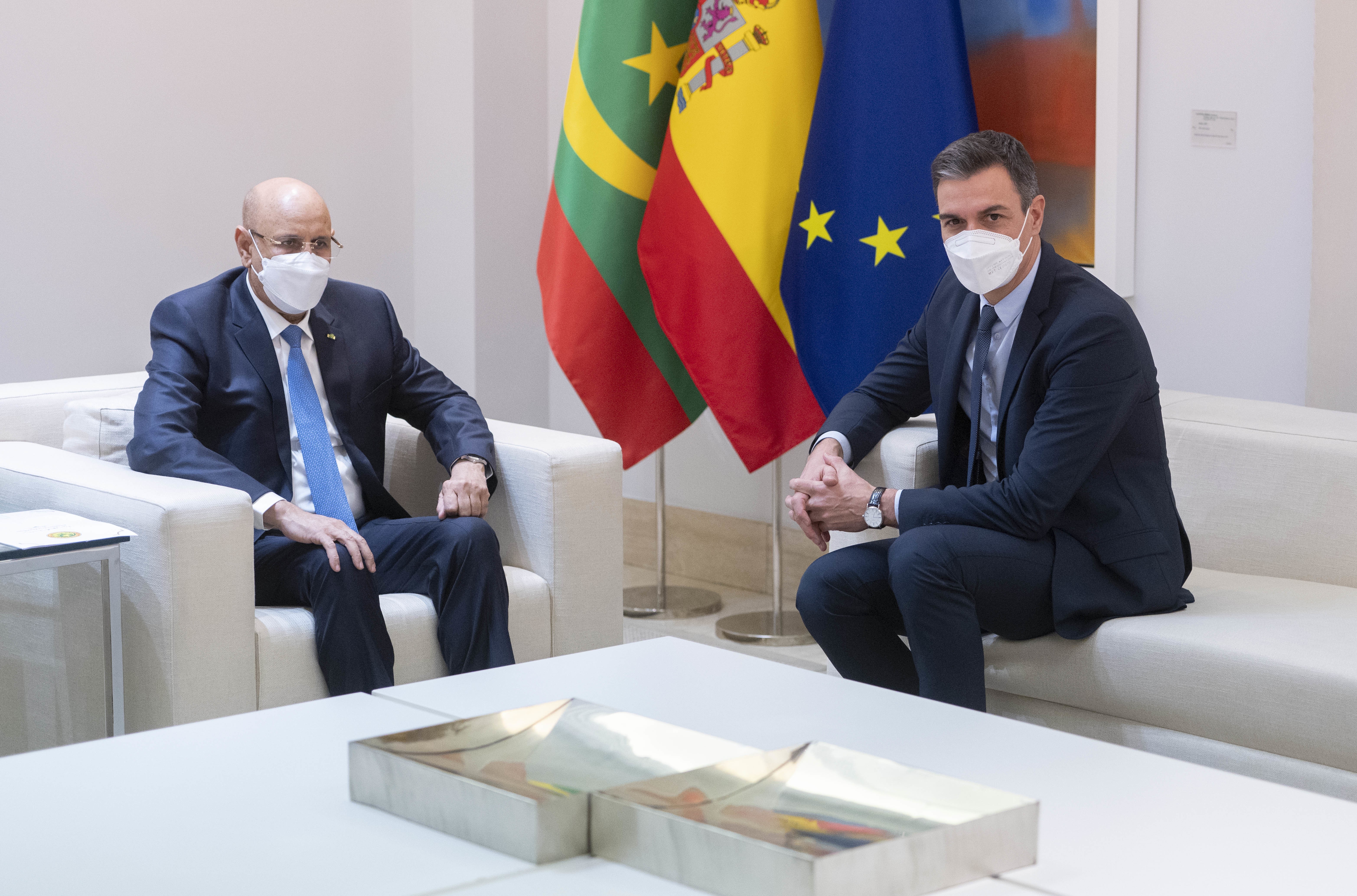 Sánchez recibe al presidente de Mauritania y ratifican esfuerzos en cooperación migratoria