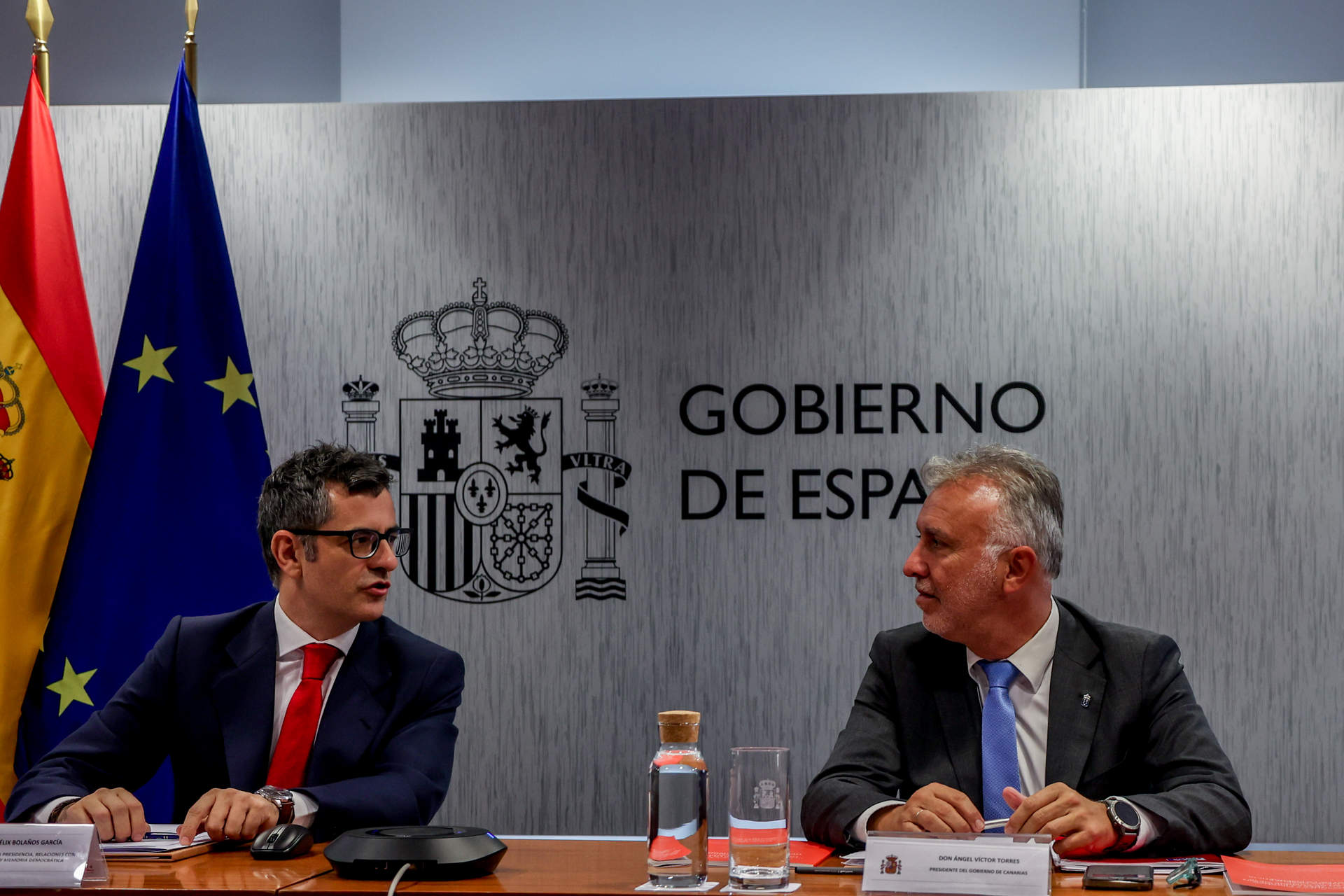 Bolaños no comenta el informe del CNI sobre la crisis de Ceuta y evita especular sobre si Marruecos espió a Sánchez