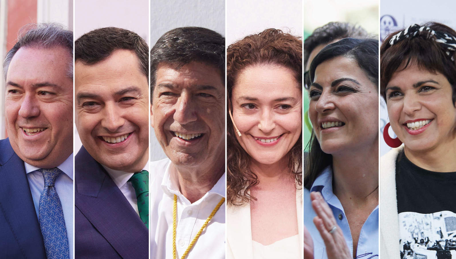 Moreno, Espadas, Marín, Olona y Rodríguez cierran campaña este viernes en Sevilla y Nieto en Málaga