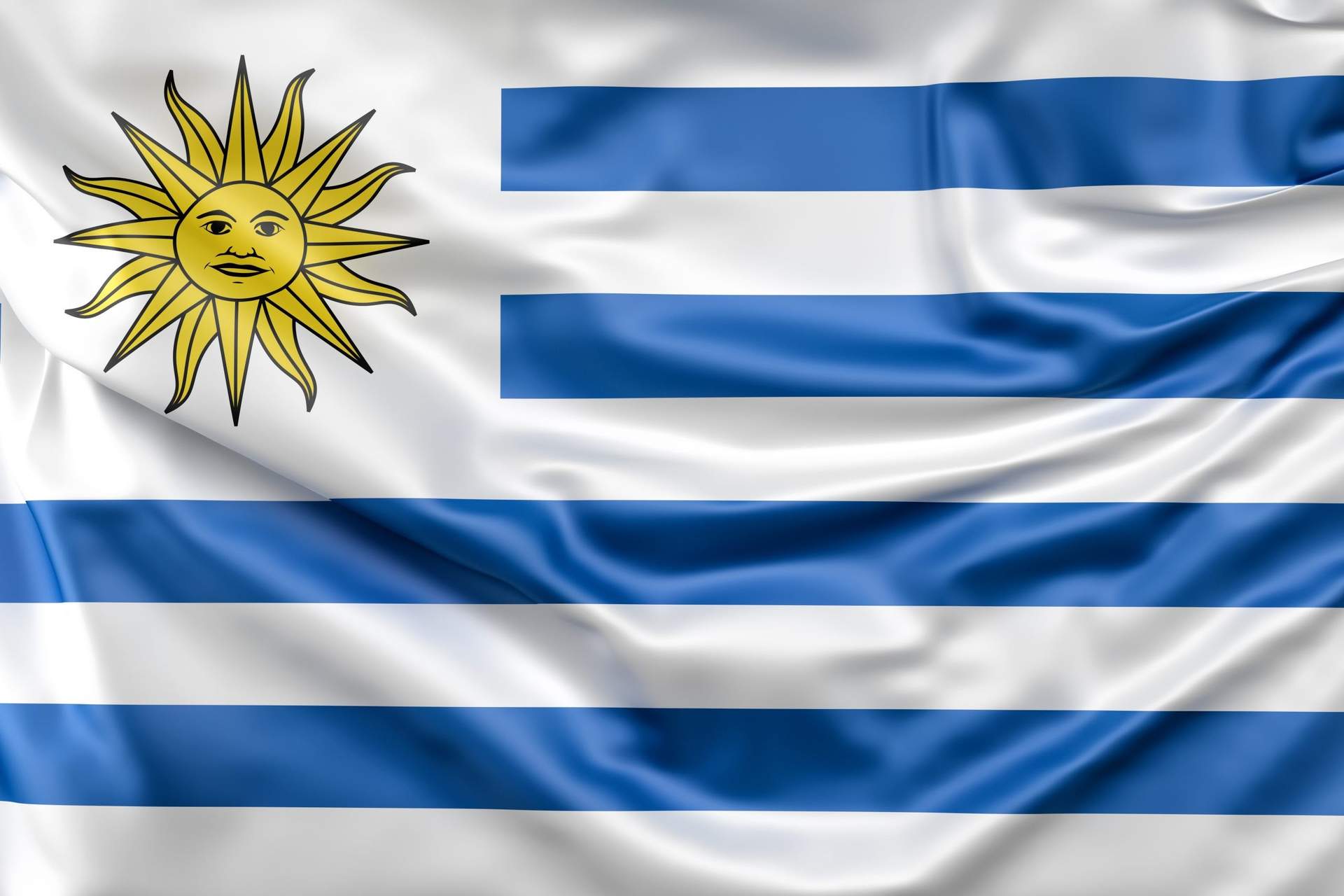 Banderas argentina y uruguay