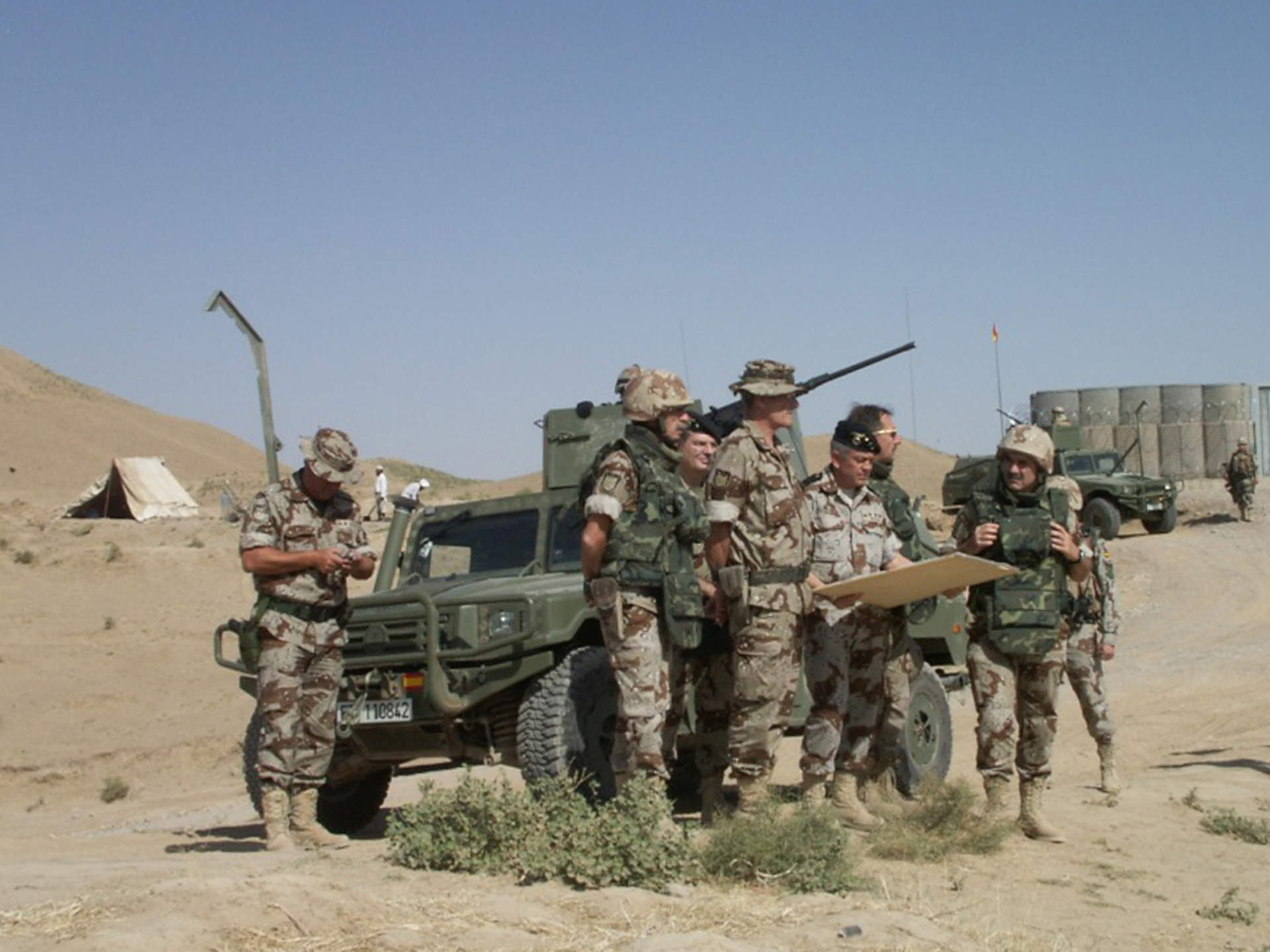 Militares españoles en Afganistán (Foto: Ministerio de Defensa).