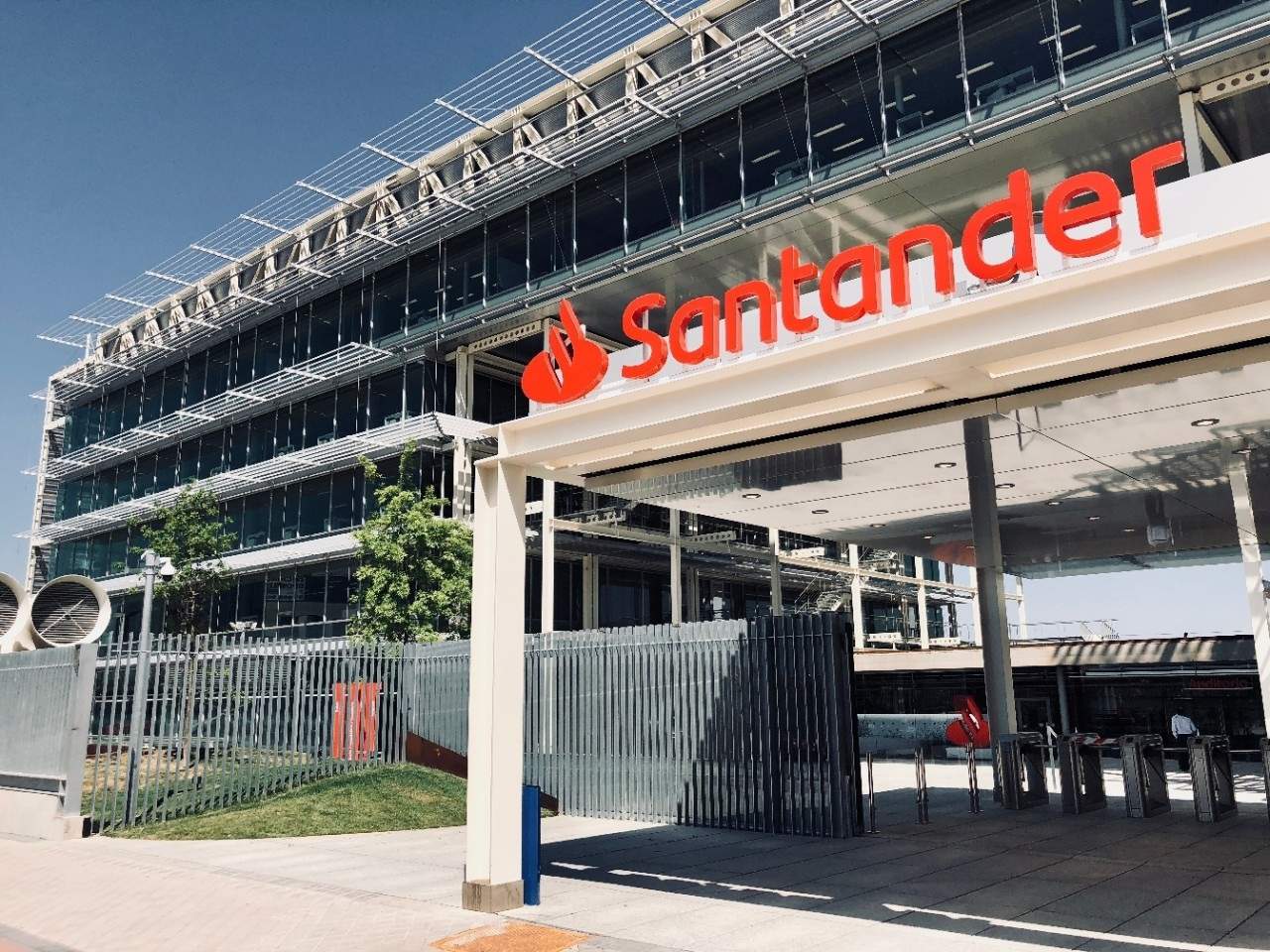 Una sede del Banco Santander