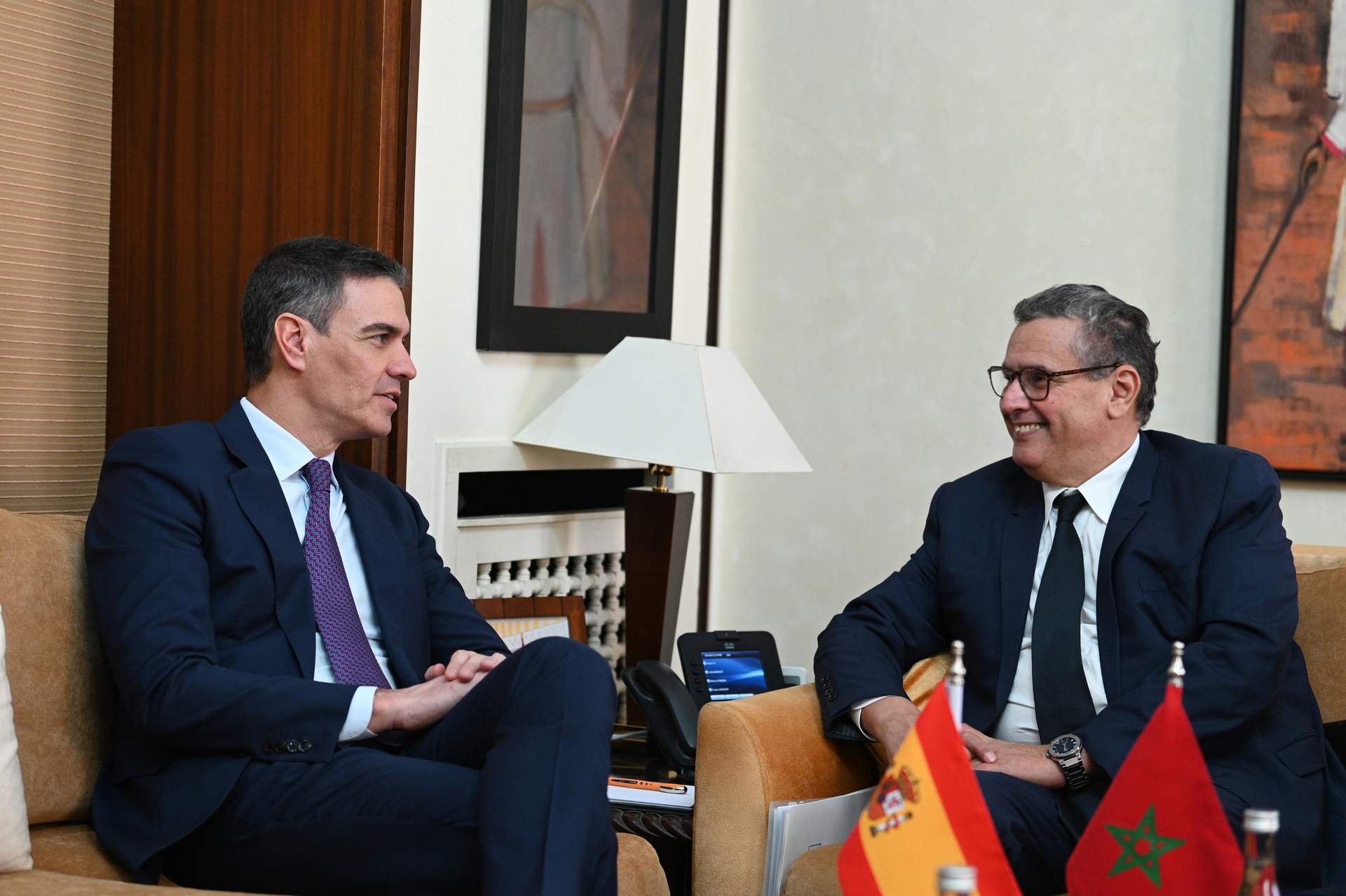 Sánchez aborda con el primer ministro marroquí las oportunidades para empresas españolas de cara al Mundial 2030