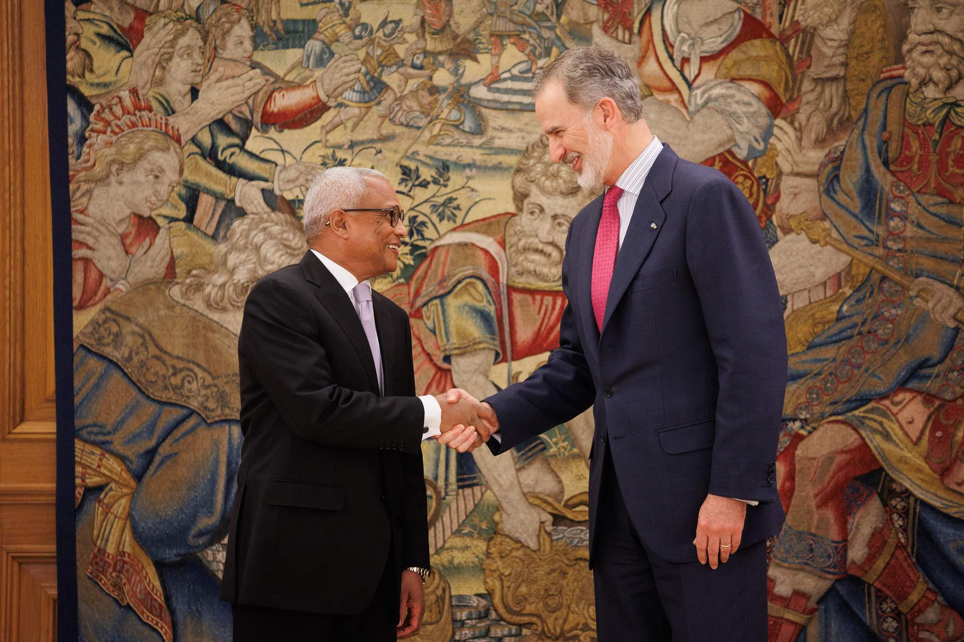 El Rey se reúne con el presidente de Cabo Verde