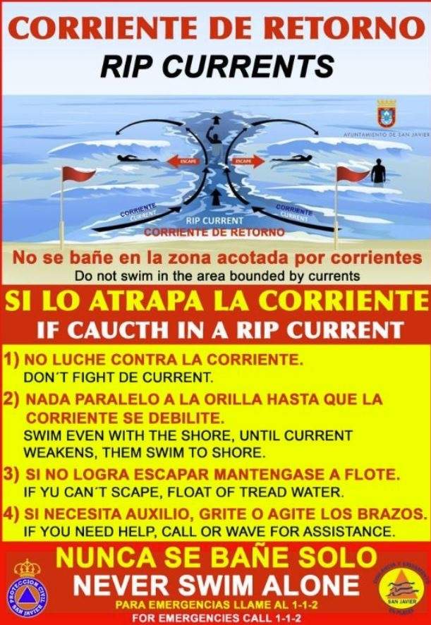 EuropaPress_3780828_cartel_recomendaciones_frente_corrientes_agua