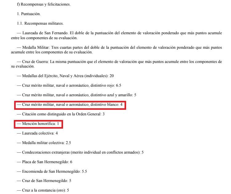 Orden Ministerial 17/2009, de 24 de abril, por la que se establece el procedimiento y las normas objetivas de valoración de
aplicación en los procesos de evaluación del personal militar profesional.