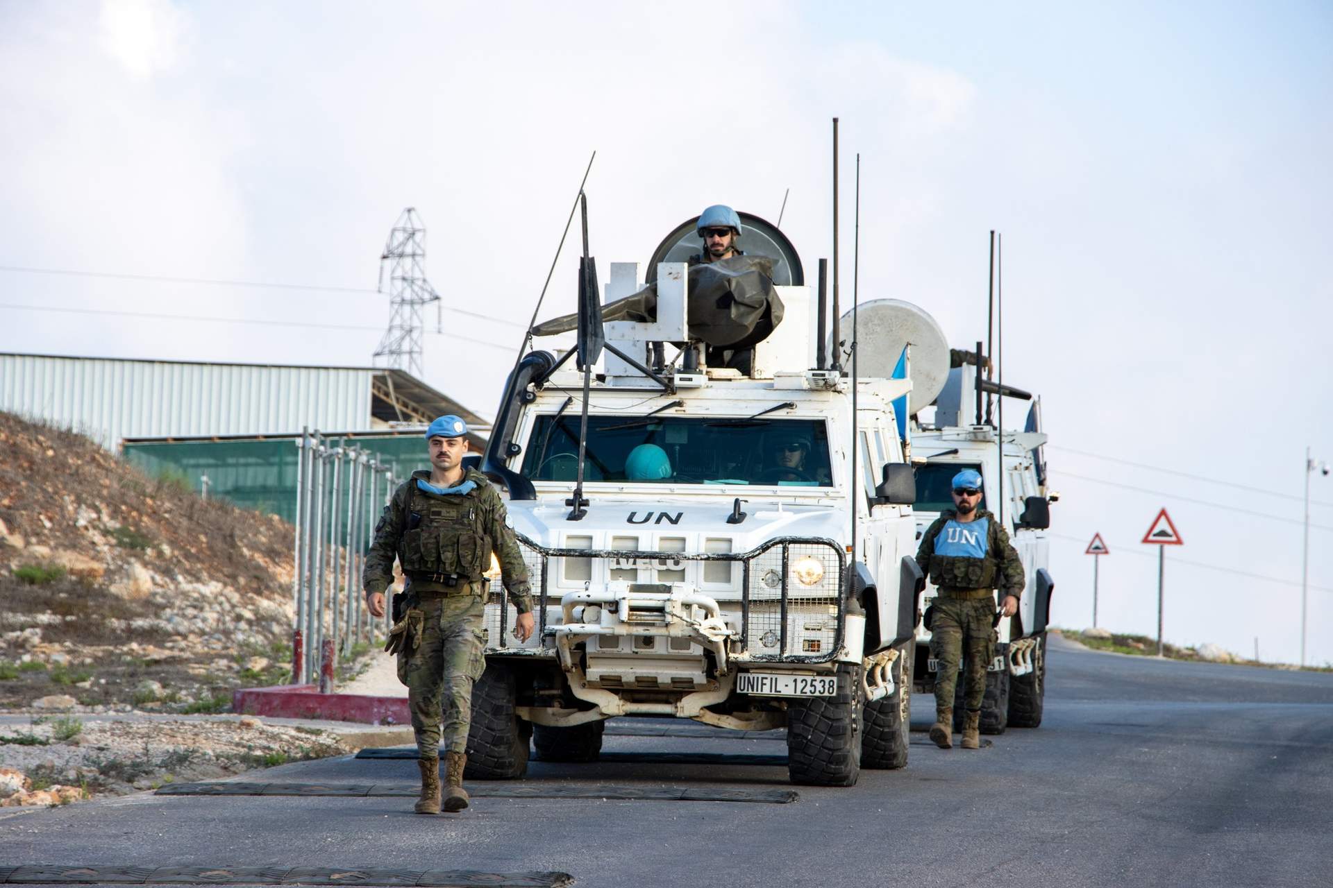 Patrulla española de la ONU en Líbano (Foto: Estado Mayor de la Defensa).