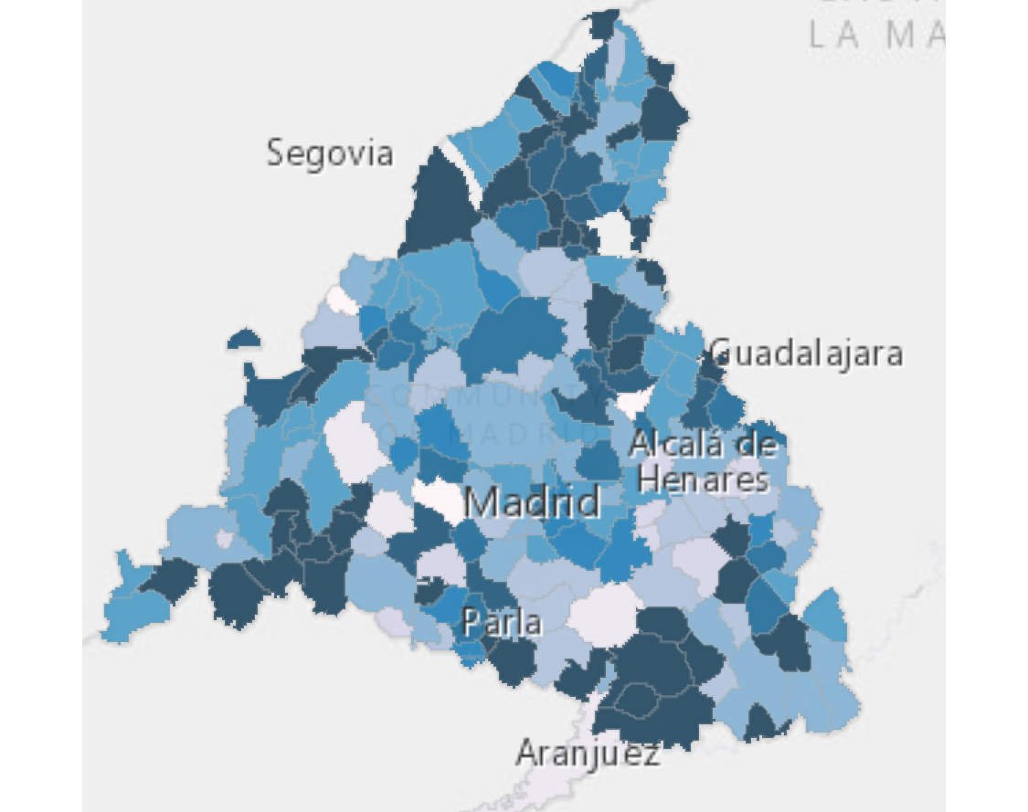 Indicador de evolución del covid en el agua residual. (Fuente: Canal de Isabel II)