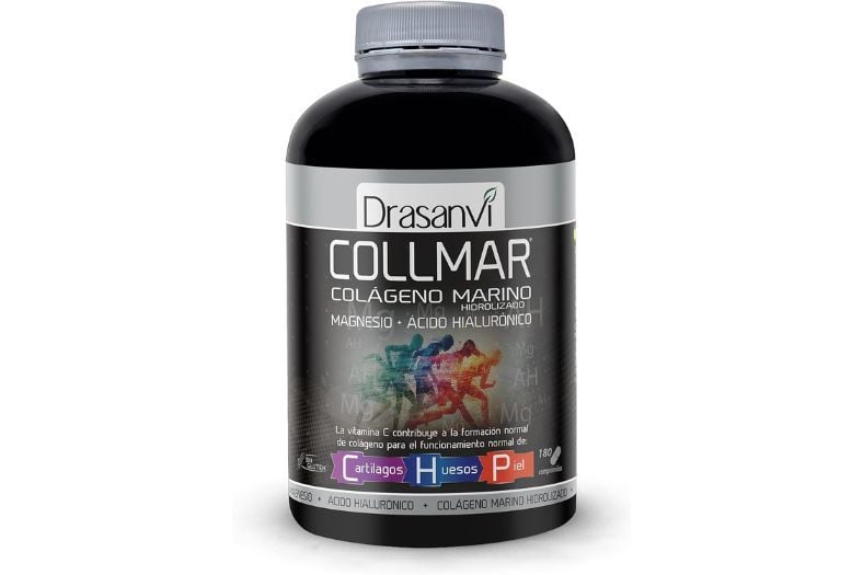 Colágeno Marino Hidrolizado + Ácido Hialurónico, Magnesio, Vitamina C Natural - Collmar
