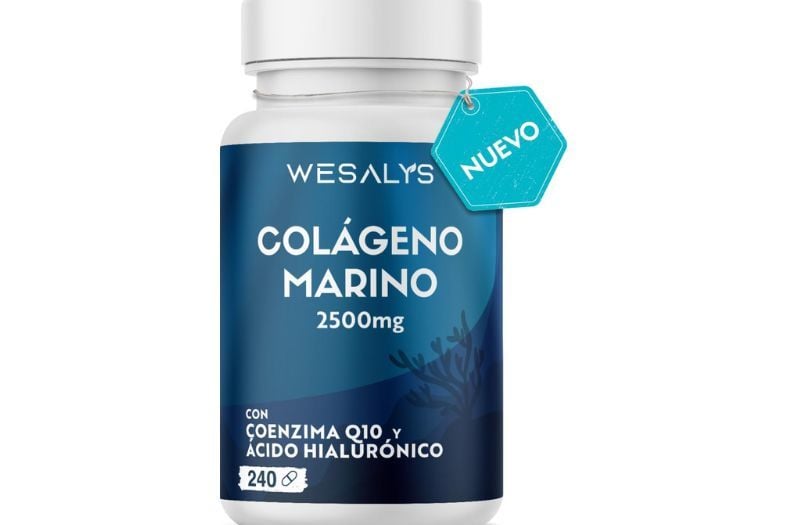 Colágeno Marino Hidrolizado 2500mg con Magnesio y Ácido Hialurónico - WESALYS