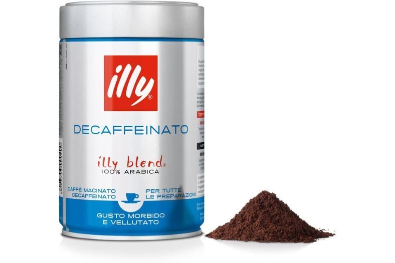 Illy Café Molido para Espresso Tueste Descafeinado - Lata de 250 gramos