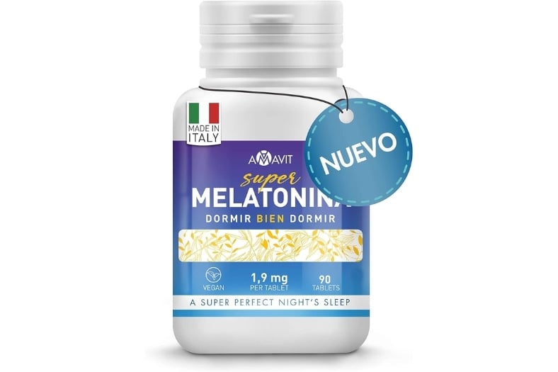 Melatonina Pura 1,9 mg Pastillas para Dormir de AMAVIT