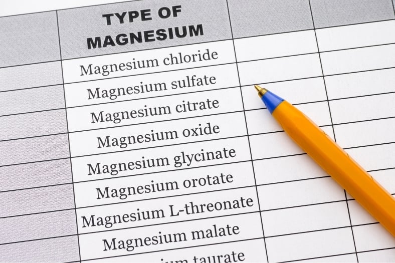Tipos de magnesio