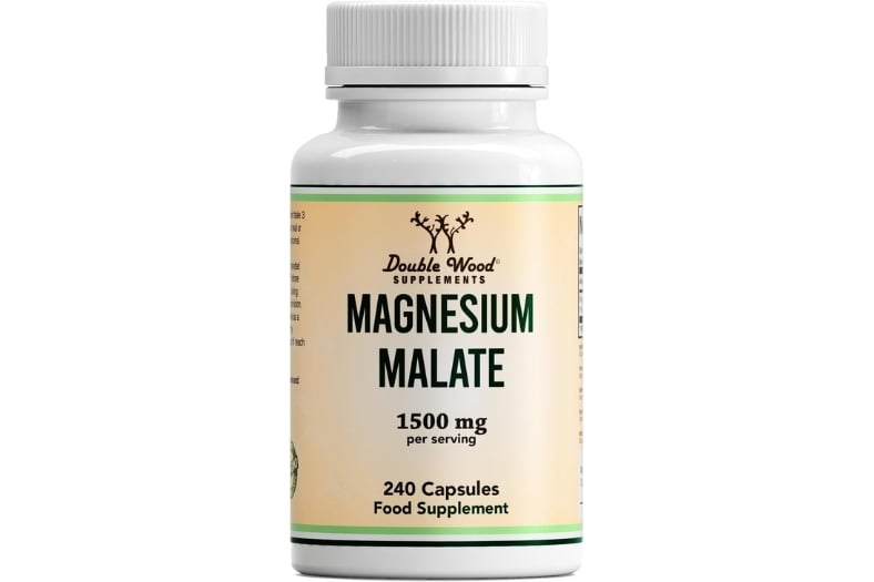 Double Wood Malato de Magnesio  240 Cápsulas de Alta Potencia