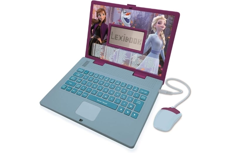 LEXIBOOK - Disney Frozen 2 - Ordenador Portátil Educativo y Bilingüe