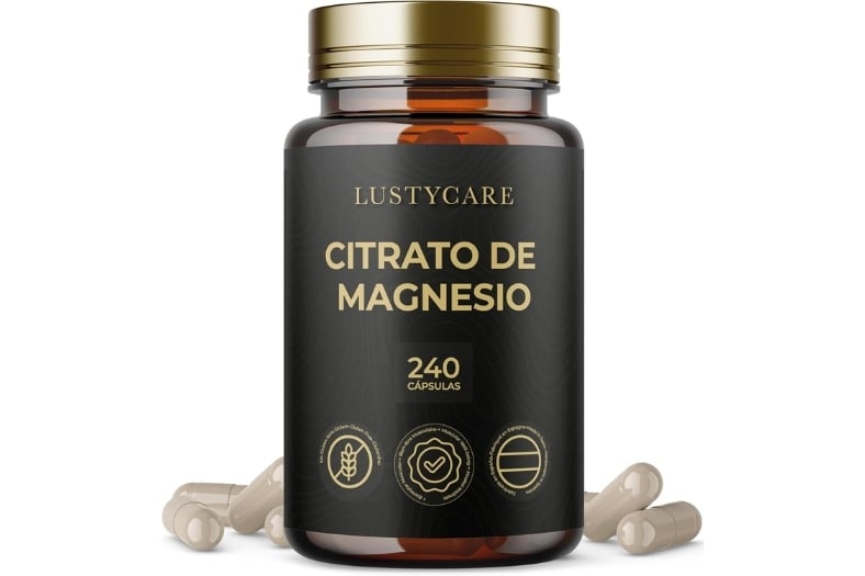 Suplemento de Citrato de Magnesio Puro 400mg de Lustycare