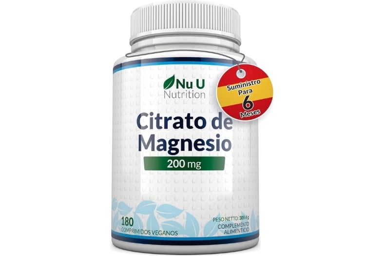 Citrato de Magnesio Puro 200mg - Nu U Nutrition