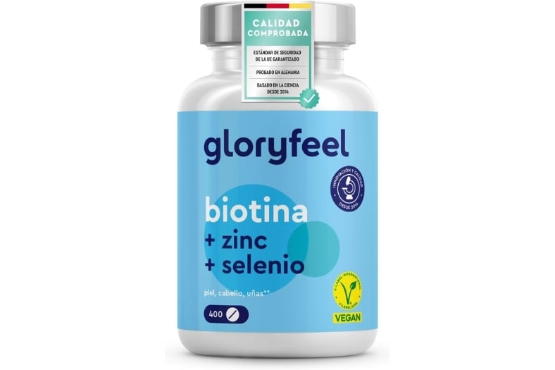 Biotina + Zinc + Selenio de Gloryfeel