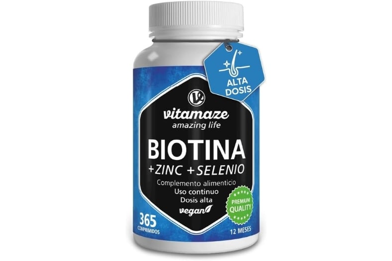 Biotina 10.000 mcg Zinc y Selenio de Vitamaze