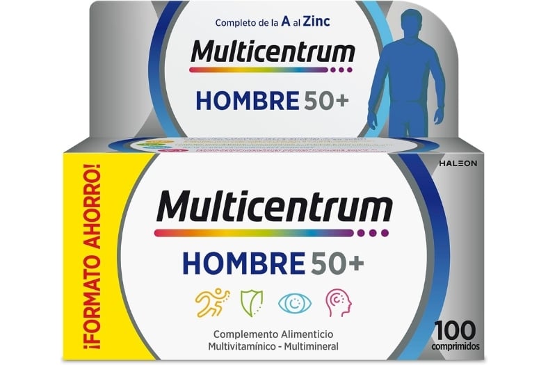 Multicentrum Hombre 50+ - Complemento Alimenticio Multivitamínico