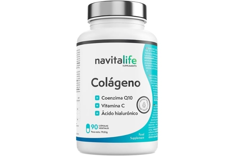 Navitalife Colágeno con Ácido Hialurónico, Coenzima Q10, Vitamina C y Zinc