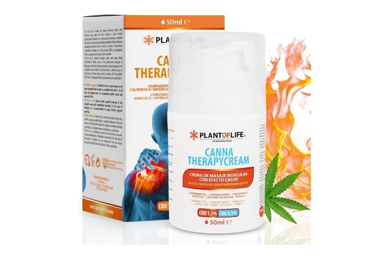 PLANT OF LIFE  Crema CBD y CBG CannaTherapyCream 50 ml