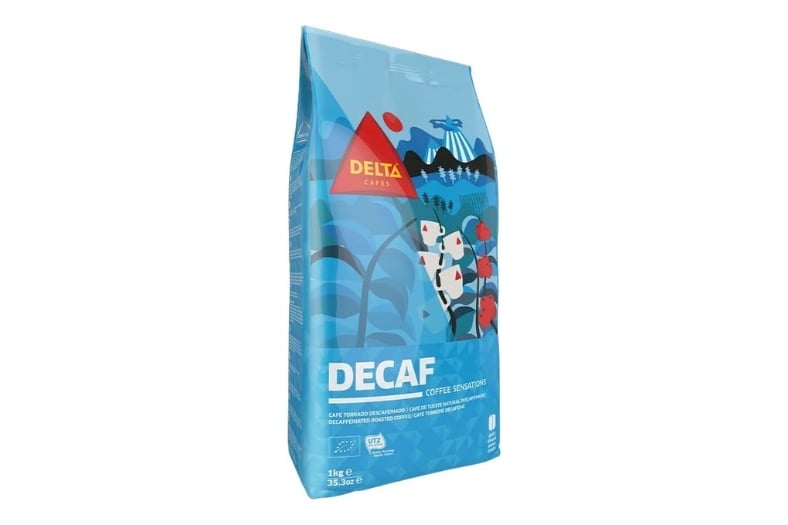 Delta Cafés Decaf - Café en Grano Descafeinado 1kg